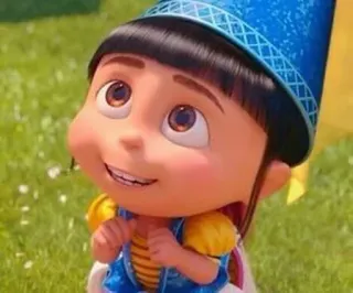 🥺 Agnes Despicable Me cartoon, character, girl, movie, animation, cute, funny, children's telegram sticker