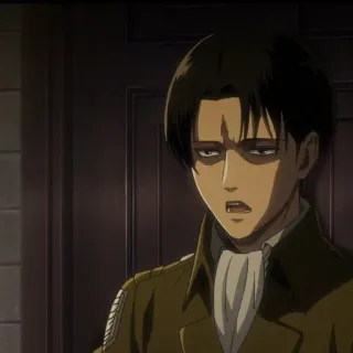☁️ Levi Ackerman Attack on Titan anime, military, violence, levi, ackerman, attack on titan telegram sticker