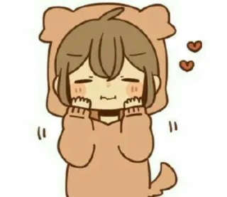 ❤️ Dibujos animados, Lindo, Perro, Anime, Personaje, Kawaii telegram sticker