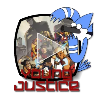 ▶ Young Justice YOUNG JUSTICE DC Comics, superhero, cartoon, animation, team, justice, comics telegram sticker