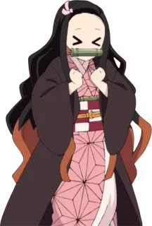 🥰 Nezuko Kamado Demon Slayer Anime, Demon Slayer, Nezuko, Carino, Manga, Kawaii telegram sticker