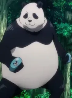 🐼 Panda Jujutsu Kaisen 판다, 주술회전, 애니메이션, 캐릭터 whatsapp sticker