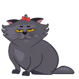 🐱 gatto, animale, cartone animato, animale domestico, adesivo telegram sticker