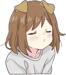 😘 Anime, Anjing, Lucu, Kartun telegram sticker