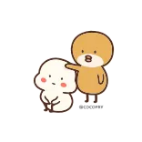 👌 lindo, adorable, amistad, cariño, dibujos animados telegram sticker