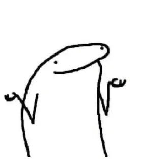 🤷‍♀ strichmännchen, gleichgültig, schulterzucken, frage, meme telegram sticker