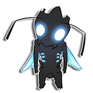 🐜 fantasy, creature, insect, glowing, cartoon, character telegram sticker