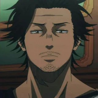 🗡 Yami Sukehiro Black Clover Anime, Black Clover, Yami, Yami Sukehiro, Kapten, Ksatria Sihir whatsapp sticker