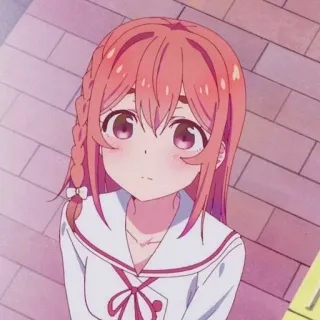 🧡 Sumi Sakurasawa Rent-A-Girlfriend Anime, Charakter, Sumi, Sakurasawa, Rent-A-Girlfriend, süß, Mädchen whatsapp sticker