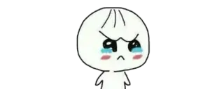🦖 sticker, cartoon, angry, crying, cute telegram sticker