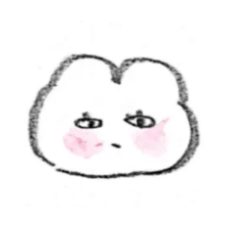 🎀 cartone animato, nuvola, carino, espressione, kawaii, adesivo telegram sticker