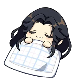 💤 sleepy, cute, kawaii, anime, cartoon, chibi whatsapp sticker