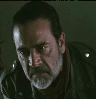 😑 Negan The Walking Dead неган, ходячие мертвецы, злодей, персонаж whatsapp sticker