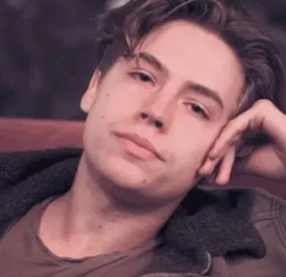 ☁ Cole Sprouse pessoa, ator, celebridade, homem, retrato telegram sticker