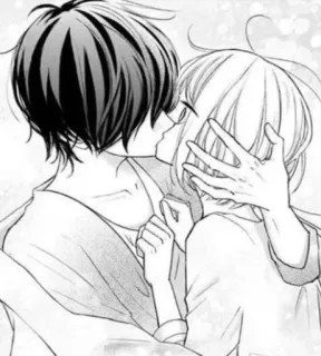 🫦 Anime, Manga, Bacio, Romance, Coppia, Amore telegram sticker