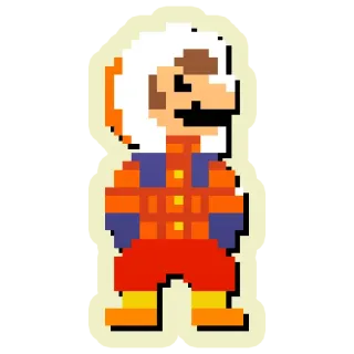🥶 Mario Ice Climber Pixel art, Nintendo, Jeu vidéo, Rétro, 8-bit, Ice Climber, Mario telegram sticker
