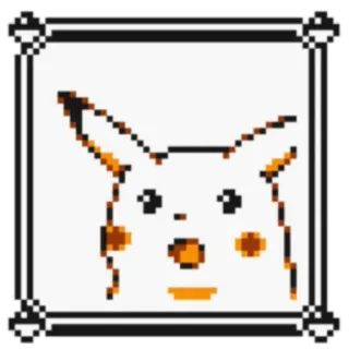 😮 Pikachu Pikachu, terkejut, Pokémon, Meme telegram sticker