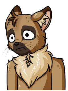 😐 animale, gatto, cartone animato, triste, carino, illustrazione whatsapp sticker