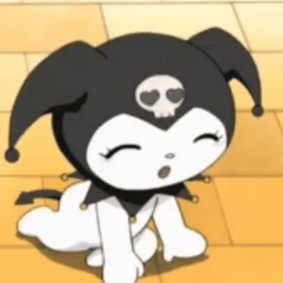 🕸 Kuromi Kuromi, Sanrio, Postać, Kawaii, Słodki, Anime telegram sticker