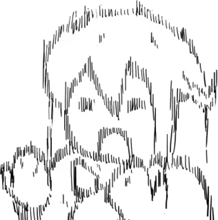 😱 рисунок, эскиз, оскорбительный, грубый, средний палец telegram sticker