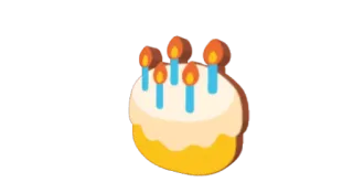 🎂 cake, birthday, celebration, dessert, candles telegram sticker