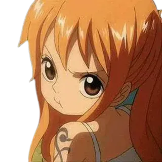 👑 Nami One Piece Anime, Manga, One Piece, Nami, Dessin animé, Sticker whatsapp sticker