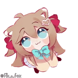 😺 @fix-x-fox アニメ, 漫画, 可愛い, カワイイ, ステッカー, デジタルアート, アニメーション telegram sticker