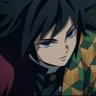 🌊 Giyu Tomioka Demon Slayer アニメ, 鬼滅の刃, 冨岡義勇, キャラクター, 漫画 whatsapp sticker