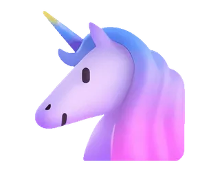 🦄 unicorn, fantasy, animal, horn, magic, mythical creature telegram sticker