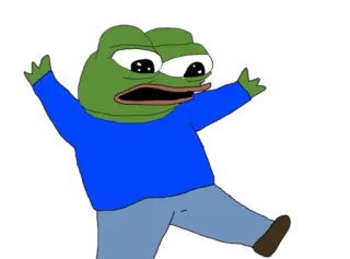 😦 Pepe the Frog Meme, Pepe, Żaba, Mem Internetowy telegram sticker