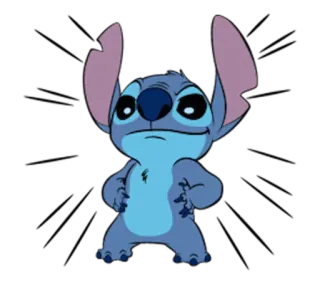 😎 Stitch Стич, Мультфильм, Инопланетянин, Лило и Стич, Дисней, Персонаж whatsapp sticker