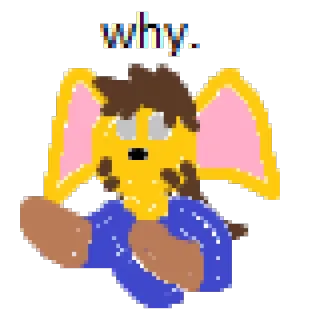 ☹ feeling desenho animado, pixel art, personagem telegram sticker