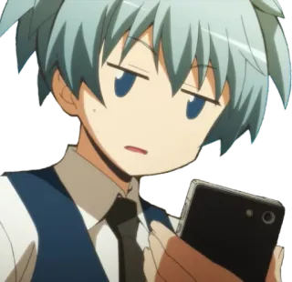 😐 Nagisa Shiota Assassination Classroom Anime, Personaggio, Nagisa Shiota, Assassination Classroom telegram sticker