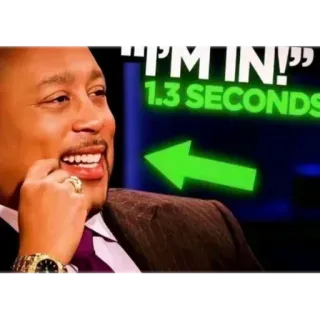 😁 Terrence Howard Shark Tank I'M IN! 1.3 SECONDS whatsapp sticker