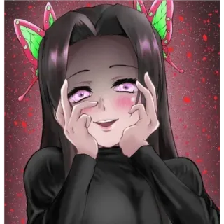 🙂 Kanae Kocho Demon Slayer anime, demon slayer, kanae kocho, butterfly, manga, character telegram sticker