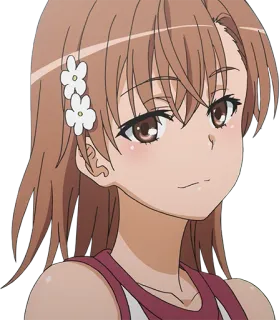 ☺️ Misaka Mikoto A Certain Magical Index อนิเมะ, ผู้หญิง, ตัวละคร, มิซากะ มิโคโตะ, อินเด็กซ์ คัมภีร์เวทมนตร์ telegram sticker