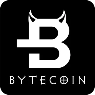 😈 BYTECOIN cryptocurrency, bytecoin, digital currency, finance, technology, logo telegram sticker