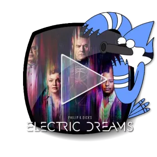 ▶ Mordecai Electric Dreams PHILIP K. DICK'S
ELECTRIC DREAMS TV 프로그램, Electric Dreams, 만화, 모데카이, 스티커 telegram sticker