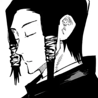 😔 Suguru Geto Jujutsu Kaisen Anime, Manga, Jujutsu Kaisen, Suguru Geto, Postać, Japońska animacja telegram sticker