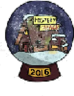 😍 MYSTERY SHACK Mystery Shack, Boule à neige, Sticker, 2016 telegram sticker