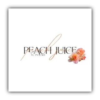 🧠 PEACH JUICE peach, juice, flowers, peach juice telegram sticker