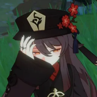 👻 Hu Tao Genshin Impact 动漫, 游戏, 原神, 胡桃, 角色, 可爱 telegram sticker