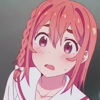 🧡 Sumi Sakurasawa Rent-A-Girlfriend Anime, Rent-a-Girlfriend, Sumi Sakurasawa, süß, erröten, Anime Mädchen whatsapp sticker