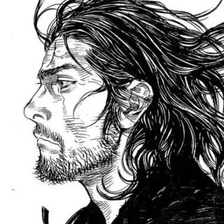 🤍 Miyamoto Musashi Vagabond Vagabund, Miyamoto Musashi, Samurai, Manga, Schwert telegram sticker