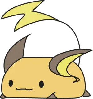 🌚 Raichu Pokemon pokemon, raichu, cute, anime, gaming, cartoon telegram sticker
