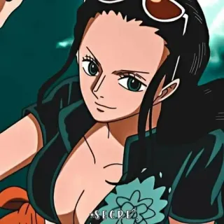 🌟 Nico Robin One Piece SECRET nico robin, anime, one piece, manga telegram sticker