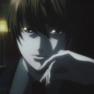 🌟 Light Yagami Death Note anime, manga, character, light yagami, death note telegram sticker