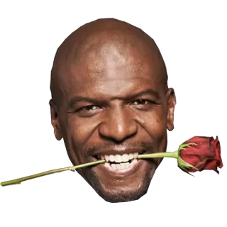 😎 Terry Crews Terry Crews, acteur, rose, sourire, portrait, homme telegram sticker