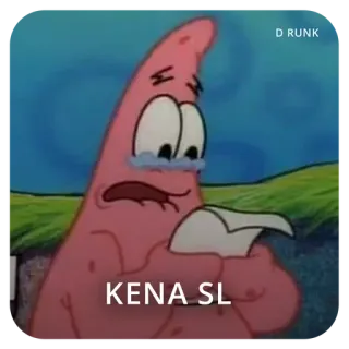 😭 Patrick Star Spongebob Squarepants KENA SL patrick estrela, bob esponja, desenho animado, chorando, triste, kena sl telegram sticker