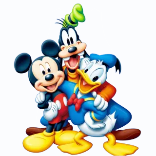 👨 Mickey Mouse Mickey Mouse, Pateta, Pato Donald, Disney, Desenho animado, Amizade telegram sticker